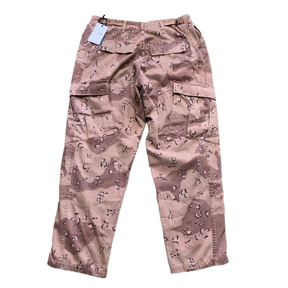 RE/DONE Brown/Tan NWT camouflage up-cycled cargo trousers Factory Distressed - Picture 7 of 16